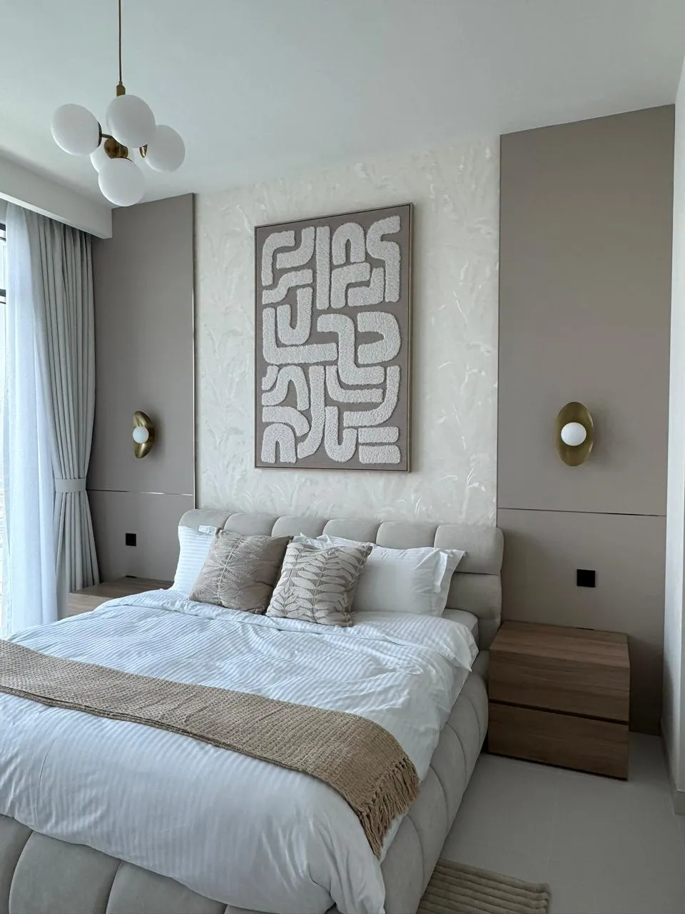 Palace Emaar Beachfront Interior Detail 2 Bedroom Apartment Furnishing Dubai Marina Downtown Japandi Style Package