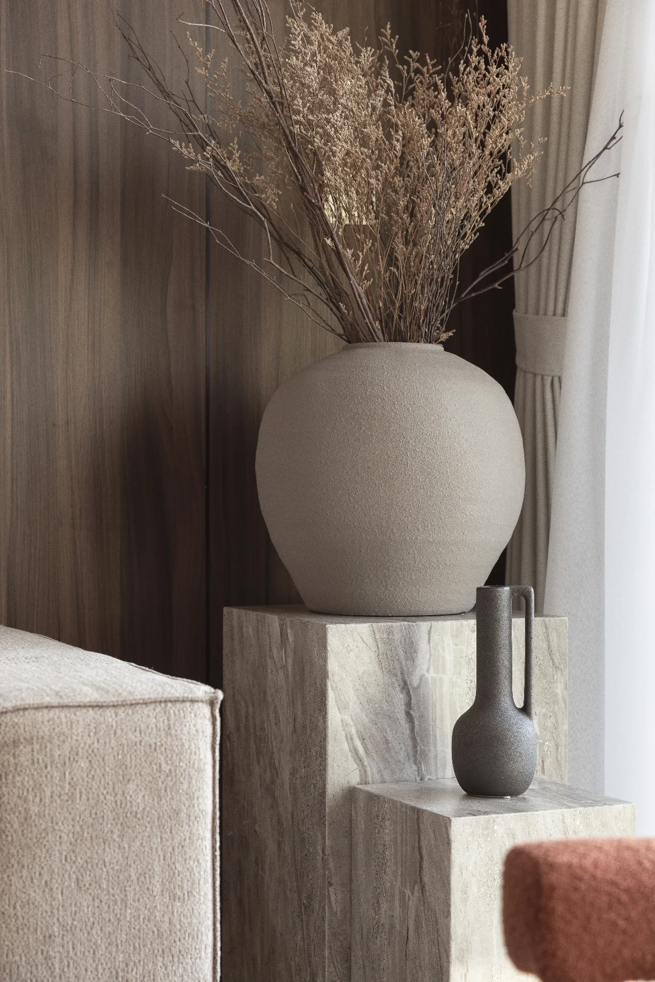 Palace Emaar Beachfront Interior Detail 2 Bedroom Apartment Furnishing Dubai Marina Downtown Japandi Style Package